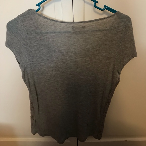 Gray, lace blouse. - Picture 2 of 2